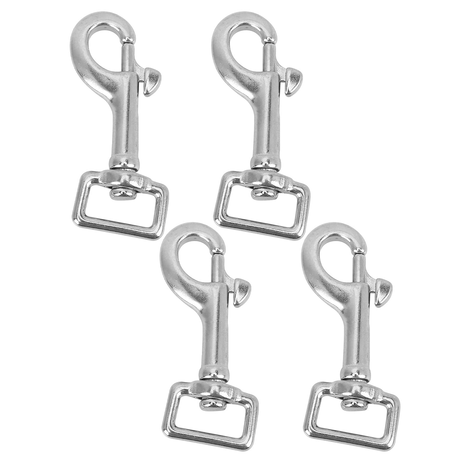 Stainless Steel Snap Hook Sturdy Key Buckle for Pet Leashes and Outdoor Equipment (L59mm)