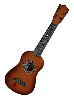ZEEL ENTERPRIZE 4-String Acoustic Guitar Learning Kids Toy, Brown 18