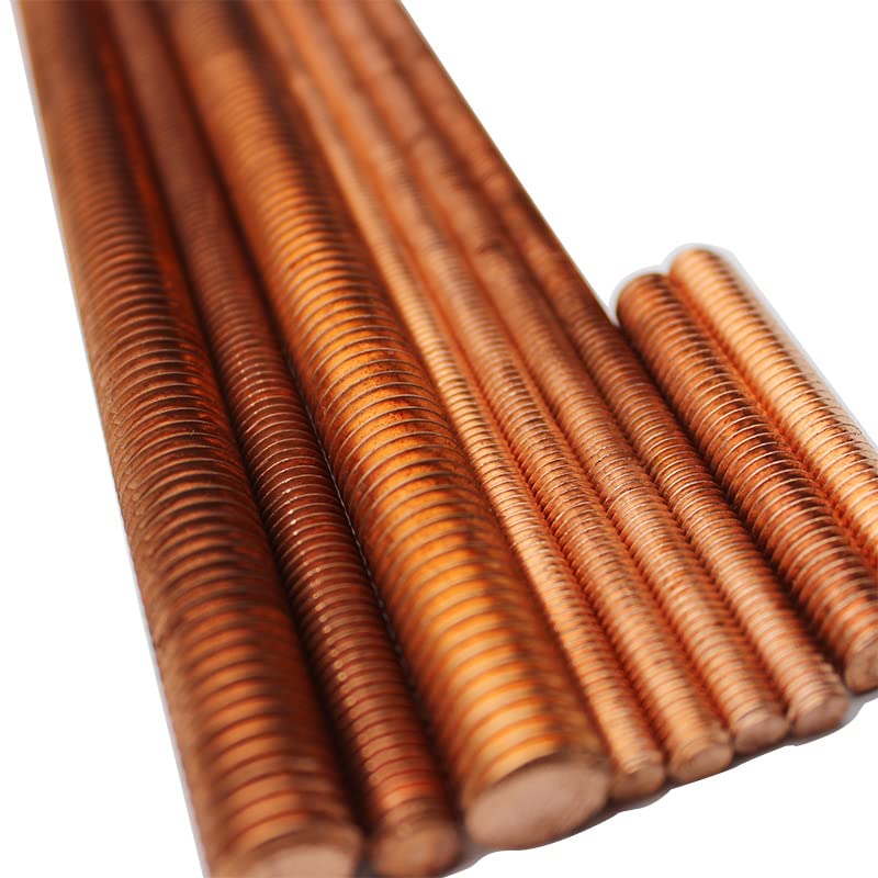 M4-M20 Miedziane Pręty Gwintowane Pręty Szpilki 30 Mm 40 Mm 50 Mm 60 Mm 70 Mm 80 Mm 90 Mm 100 Mm/M8*100Mm 25Pcs