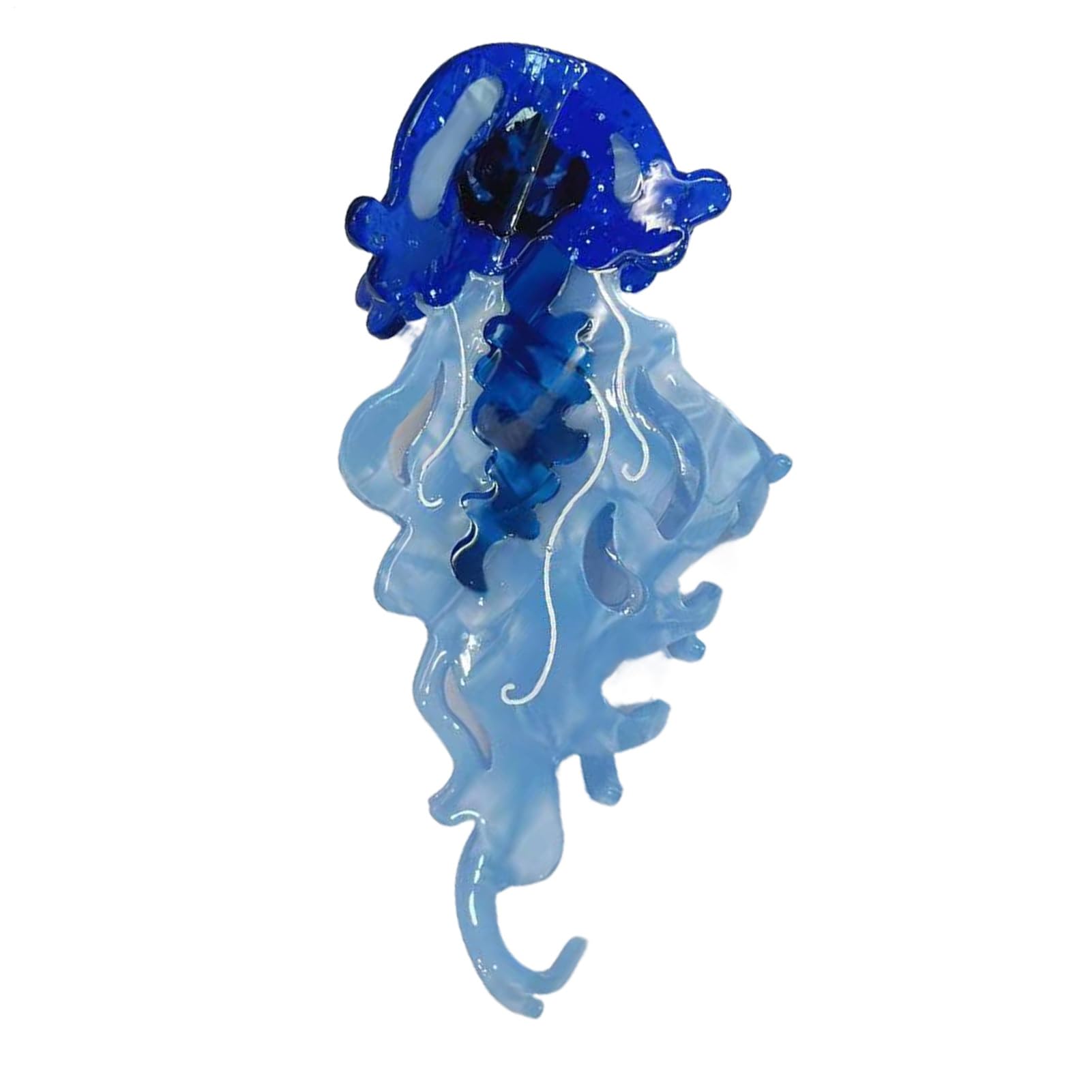 Acetate Claw Clip,Jellyfish Shape Hair Clips - Stylish Sea Theme Hairpins for Women Girls Students Wives Fitness Enthusiasts College Travel