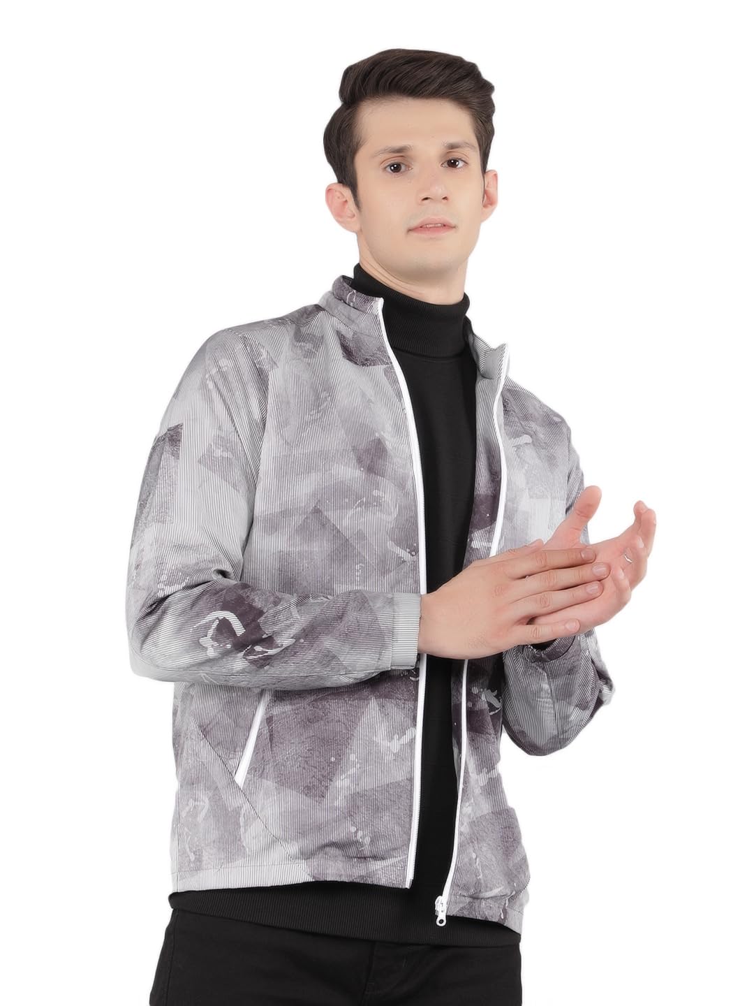 crimsoune club Men's Grey Printed Jacket-picture-40