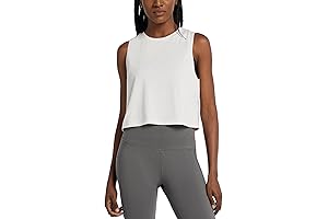 Workout Crop Tank Tops for Women Quick Dry Athletic Gym Muscle Yoga Loose Fit