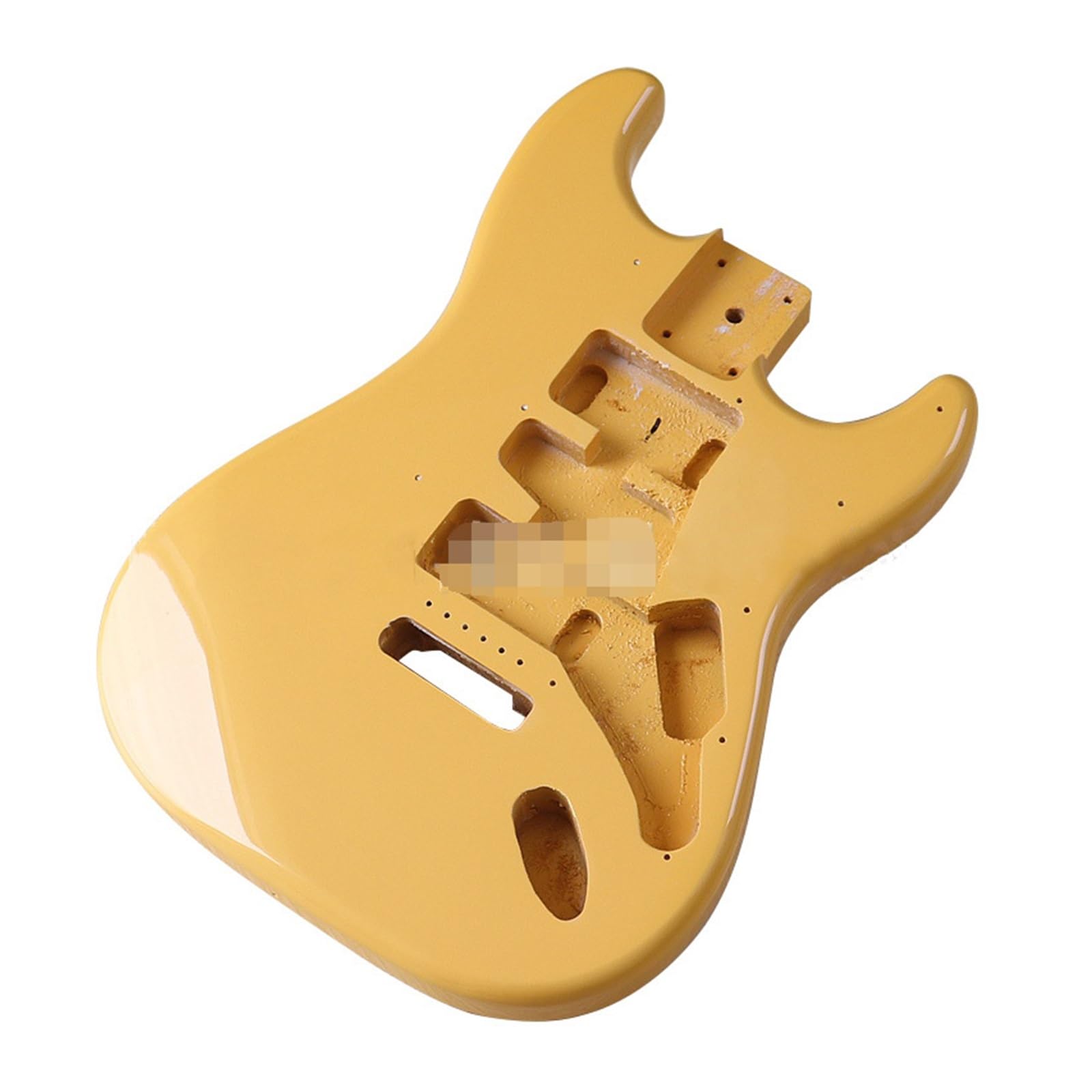 E-Gitarren-Korpus-Modifikation, DIY E-Gitarren-Körper-Zubehör, Gelbes, Helles Gitarren-Instrumenten-Zubehör E-Gitarren-Teile zum Selbermachen