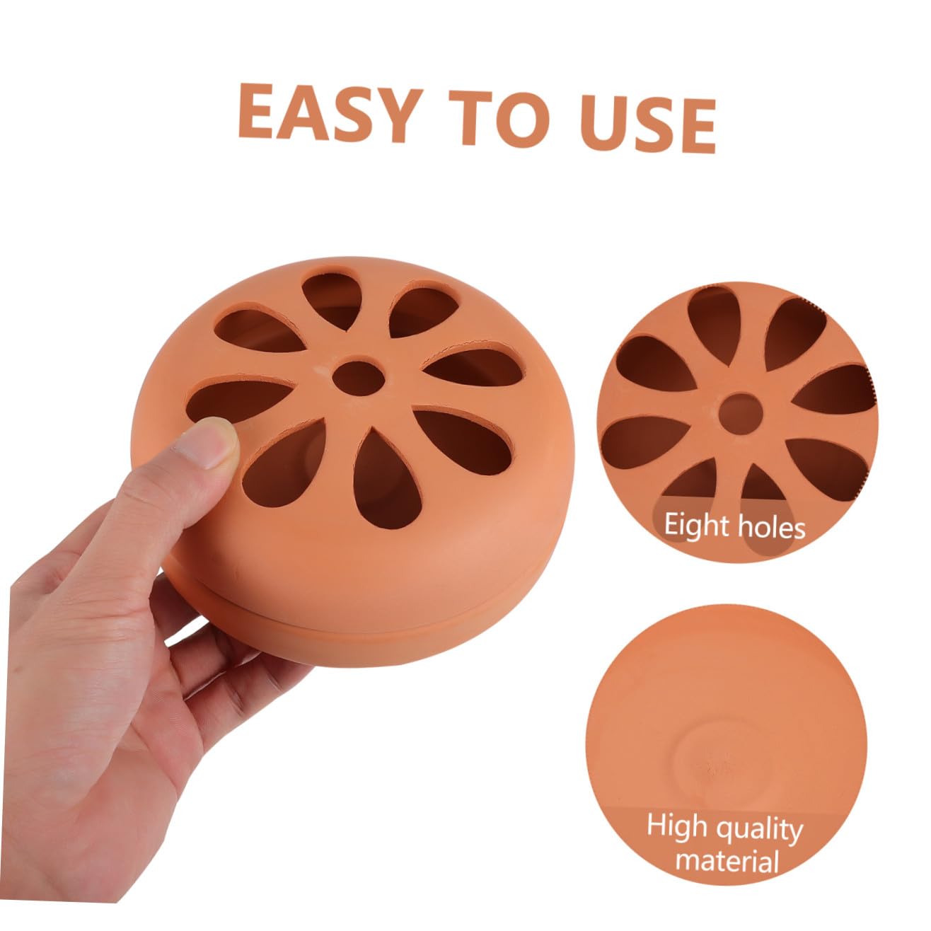 Porta Zampirone Resistente Coperchio Traforato in Terracotta 2 Pezzi Facile da Pulire per Campeggio e Uso Esterno