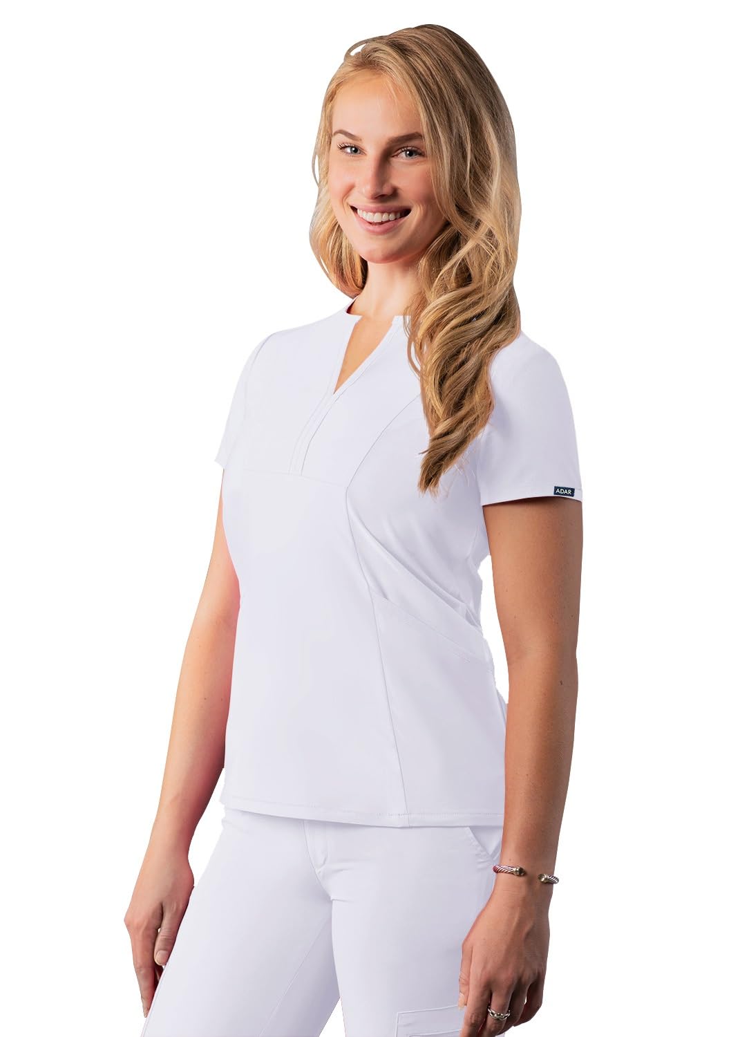 Adar Adición Fregar por Mujeres - Muesca V-Cuello Fregar Top