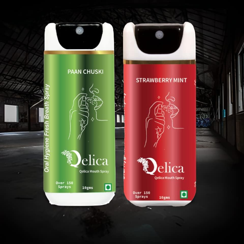 Qelica Love Special Mouth Freshener Long-Lasting Kiss-Ready Breath Freshness (Strawberry Mint & Paan Chuski) Combo (B0CV9ZQ3GV) Amazon Price History, Amazon Price Tracker