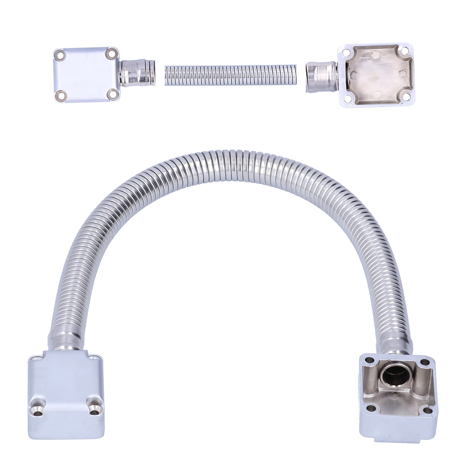Beufee Armored Door Cord, Wire Conduit Flexible Gooseneck Door Cable Protector Access Wire Protector Flexible Armored Door Loop Wire Protector