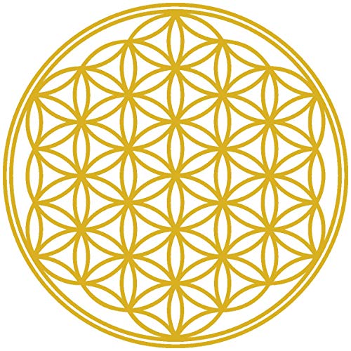 Samunshi® Lebensblume Wandtattoo Blume des Lebens Aufkleber Wandbild...