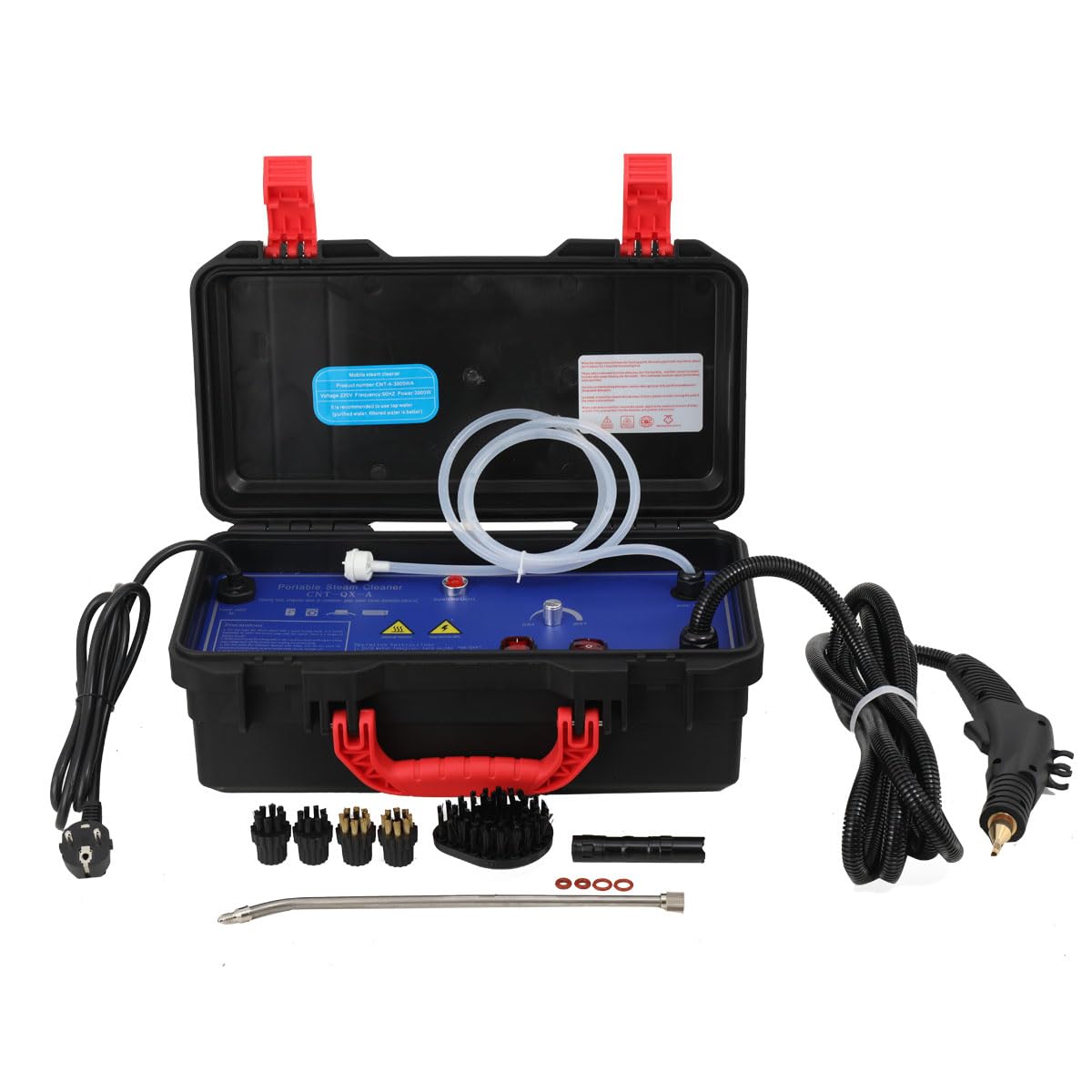 Limpiador de vapor de alta presión, portátil, de alta temperatura, vapor de alta presión, máquina de limpieza para el hogar, 3000 W, 220 V, 100-120 °C, para cocina, baño, suelo, paredes,