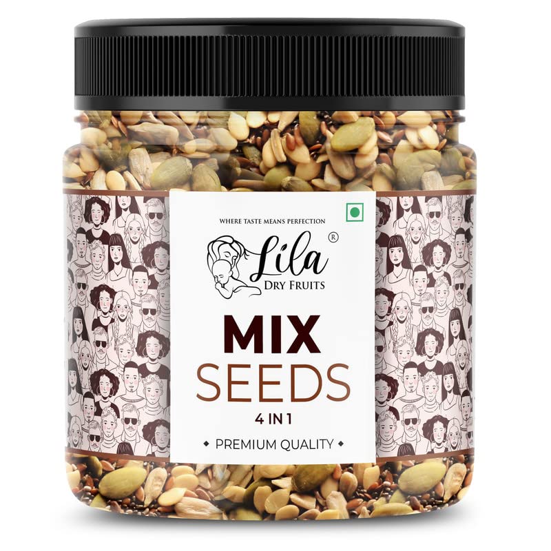 LILA DRY FRUITS 4 in1 Superseed Mix 1 Kg - Mixture of Chia, Pumpkin, Sunflower and Flax Seeds | Immunity combo for Weight Loss | Mix Seeds for Eating | Snacks for Dieting | Perfect for Gifting (B0BNNB7V2G) Amazon Price History, Amazon Price Tracker