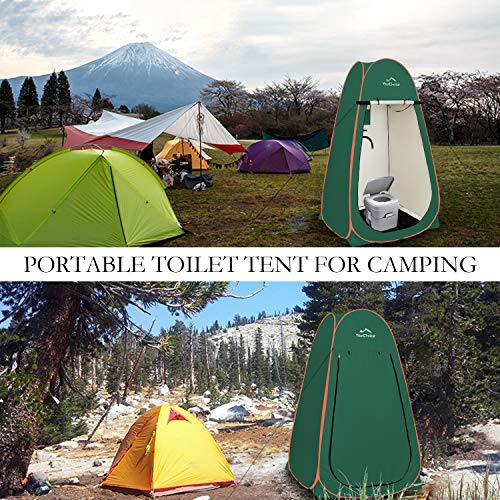 Image of Your Choice Pop Up Shower Tent 47.2 inch Wx74.8 /82.7 inch H Privacy Changing Tent | Waterproof Silver Coating Portable Shelter with Carry Bag for Camping, Beach, RV, Hiking, Fishing