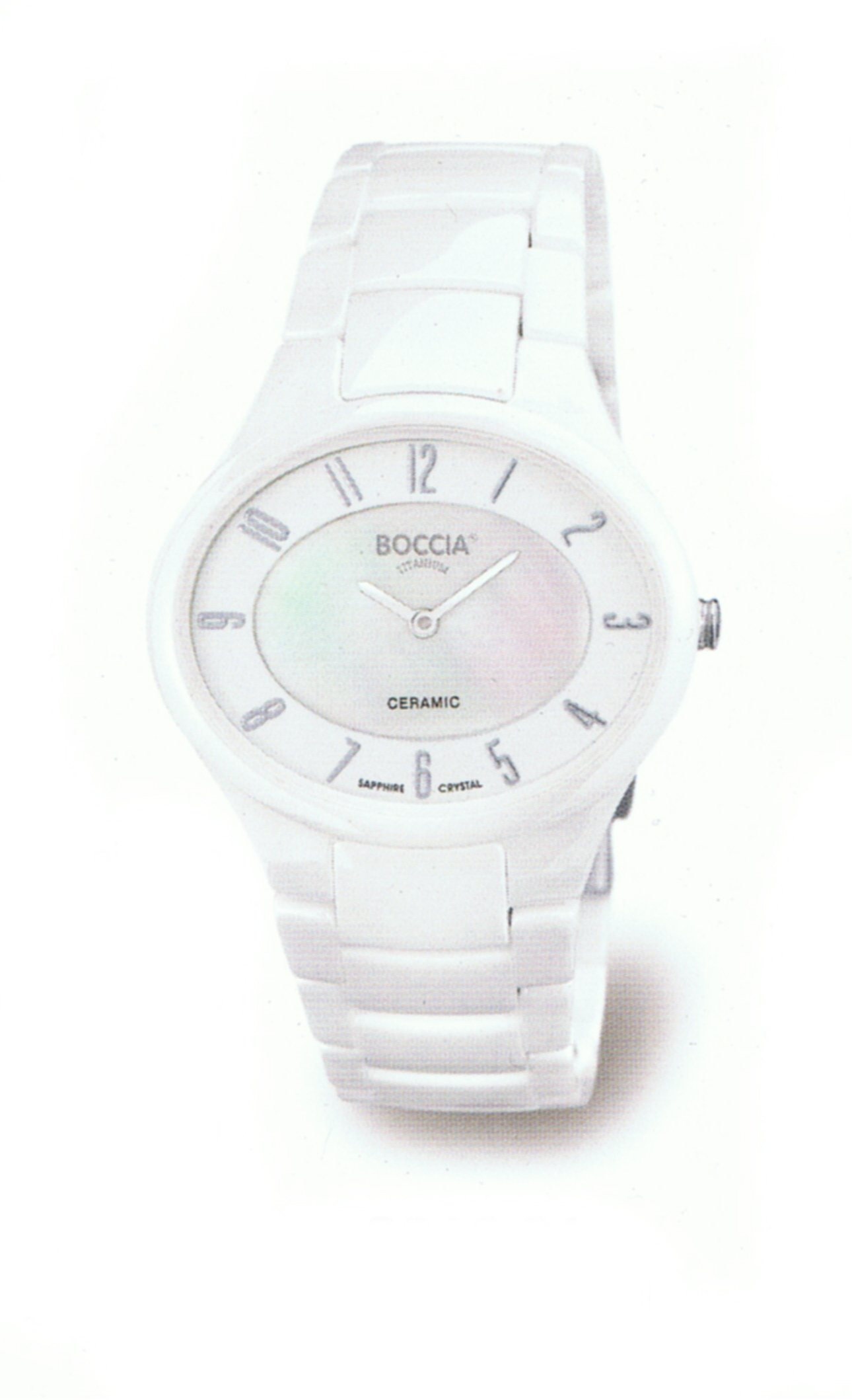 Boccia Damski zegarek na rękę XS Ceramic analogowy kwarcowy ceramika 3216-01