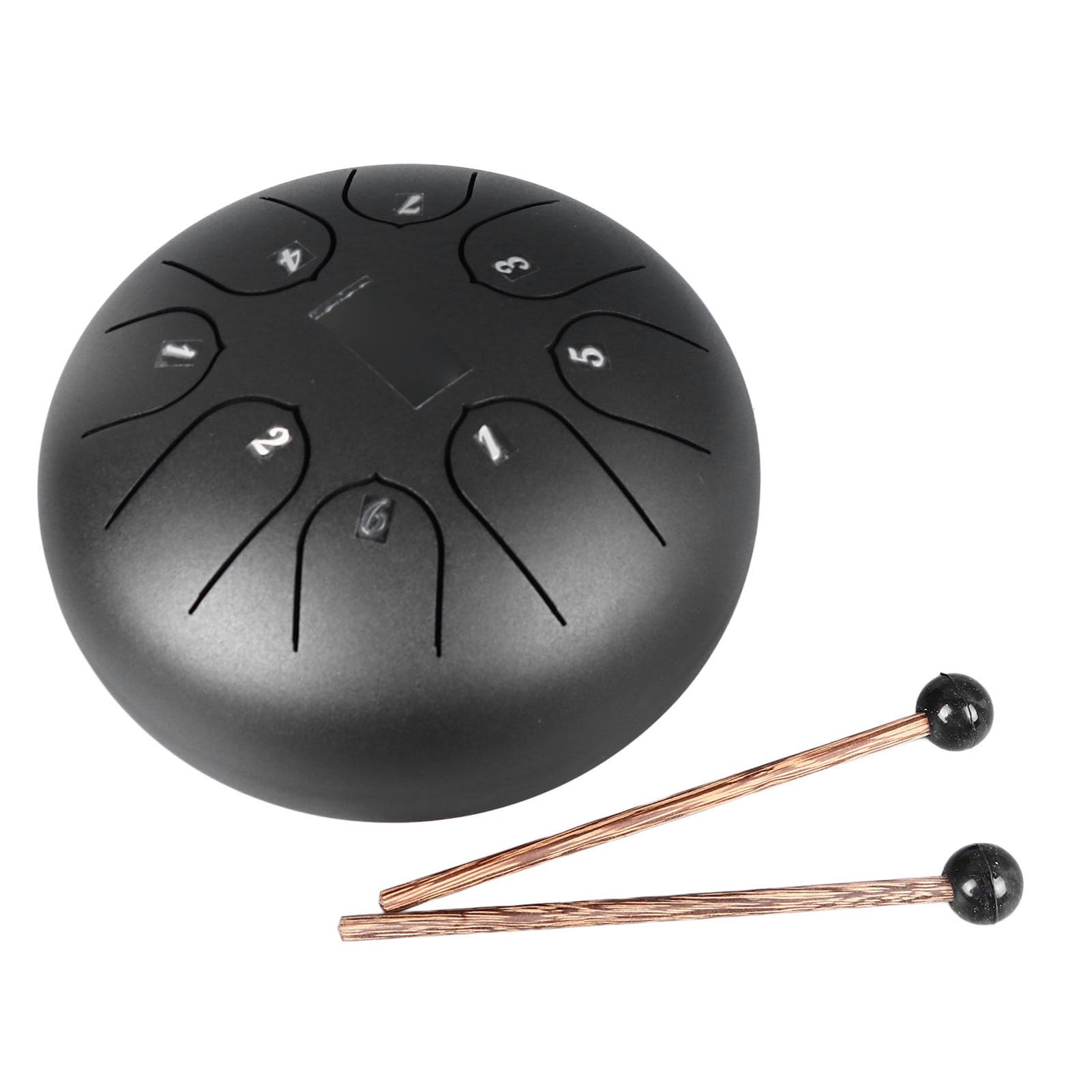 Tambour de Langue Professionnel 6 Pouces en Acier Inoxydable, Tambour à Main 8 Tons pour la Méditation de Performance