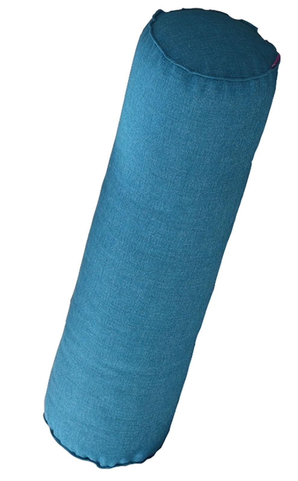 BLLMTEAR Neck Roll Pillow with Zipper - Full Moon Bolster/Round Cylinder Pillow Case for Bedroom, Living Room, Sofa - Removable Solid Color Cervical Throw Pillow Covers(1,15x60cm/6x24in)