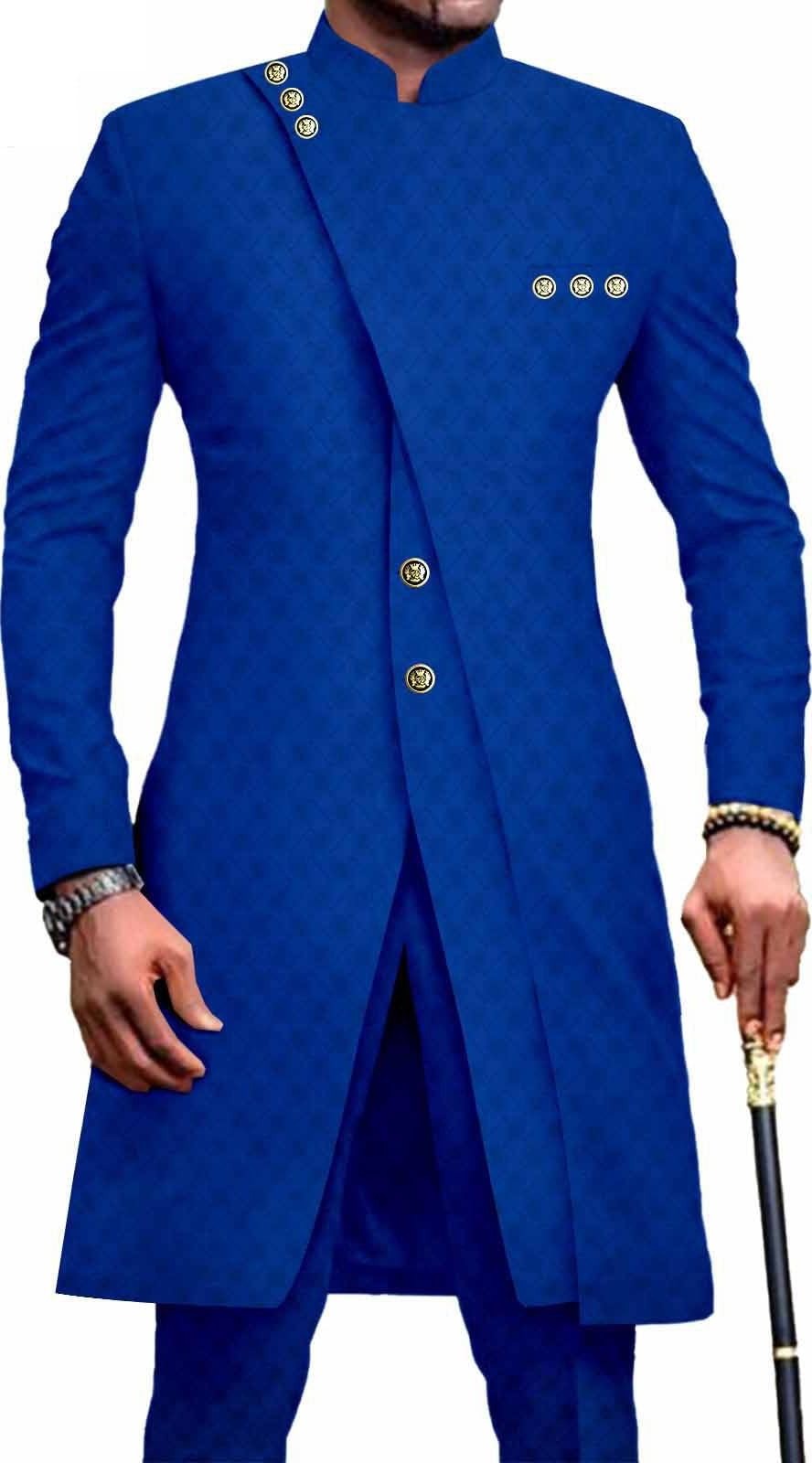 African Dashiki Ethnic Dress Set for Men - Traditional Formal Suit and Tracksuit Outfit