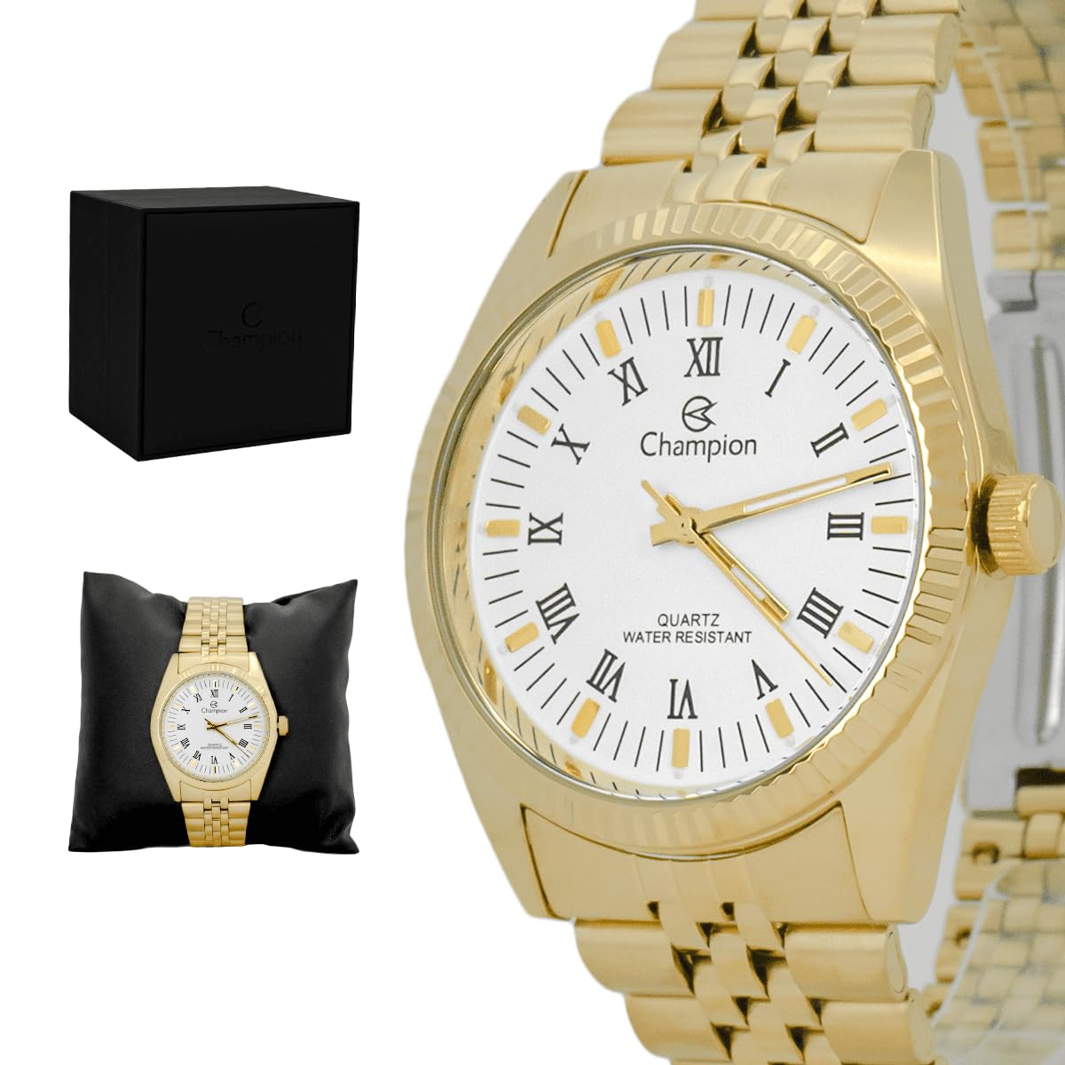 Relógio Masculino Aço inoxidável Dourado Analógico Resistente a Água Original Champion CH22859H em promoção! Veja a oferta e mais achadinhos de Relógios de pulso 5 Hoje é o melhor dia para comprar Relógio Masculino Aço inoxidável Dourado Analógico Resistente a Água Original Champion CH22859H com aquele preço maroto! Promoção! Aproveite a oferta! 5