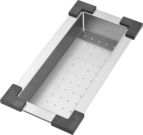 Miniatura 3 de STARSTAR Estación de trabajo de repisa de acero inoxidable 304, cuenco individual de lujo para cocina, patio, oficina, bar, fregadero de lavandería