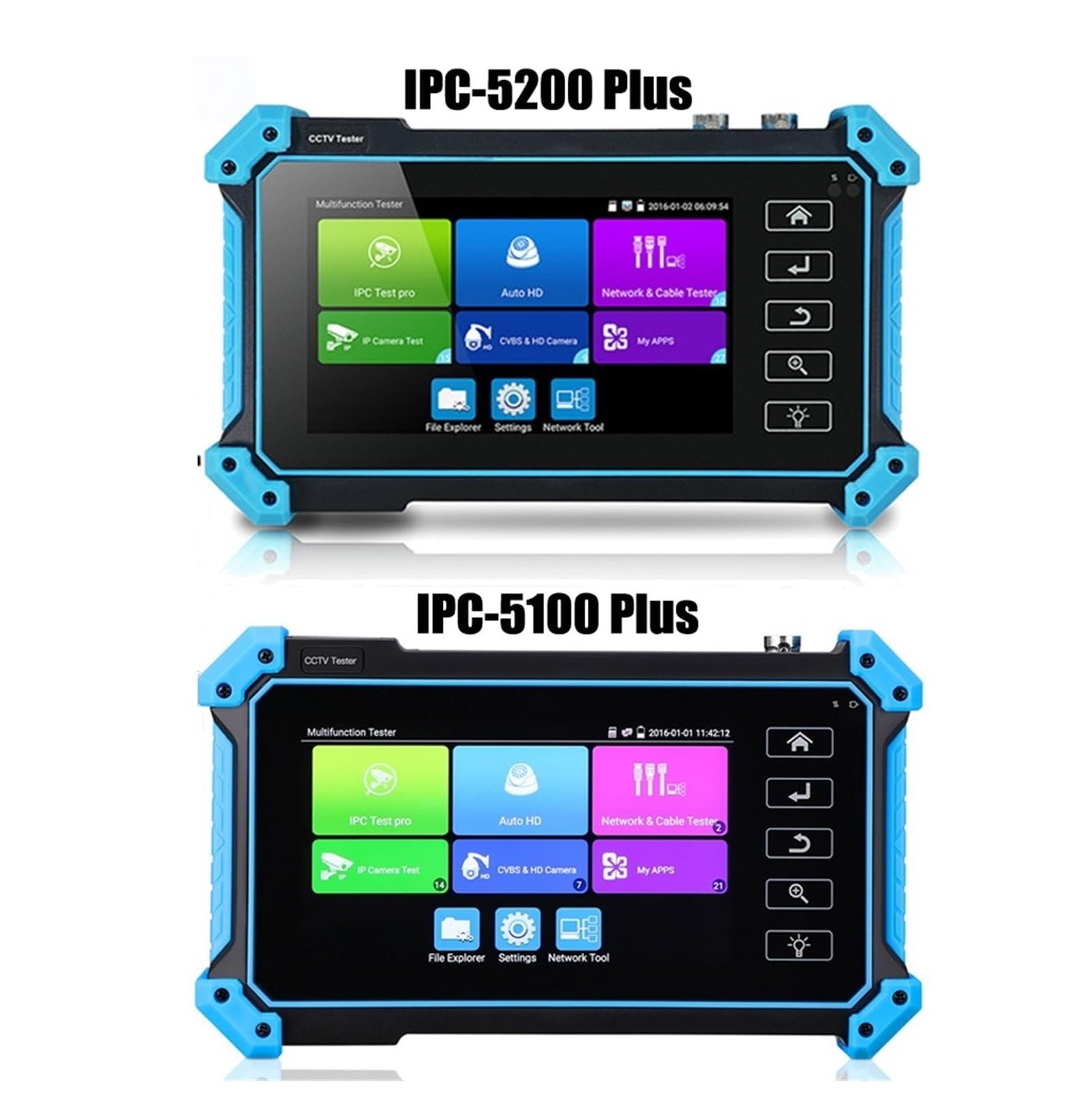 Tester per telecamera CCTV, monitor da 5,4 pollici 8 MP, telecamera IP AHD CVI TVI CVBS, display HD 4K, touch screen IPS, test di rete per sistemi di sorveglianza