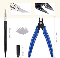 Vista 3 de Swpeet 24 piezas compatibles con Gundam Modeler Herramientas básicas con contenedor de plástico, kit profesional para Gundam Modelo Herramientas Kit