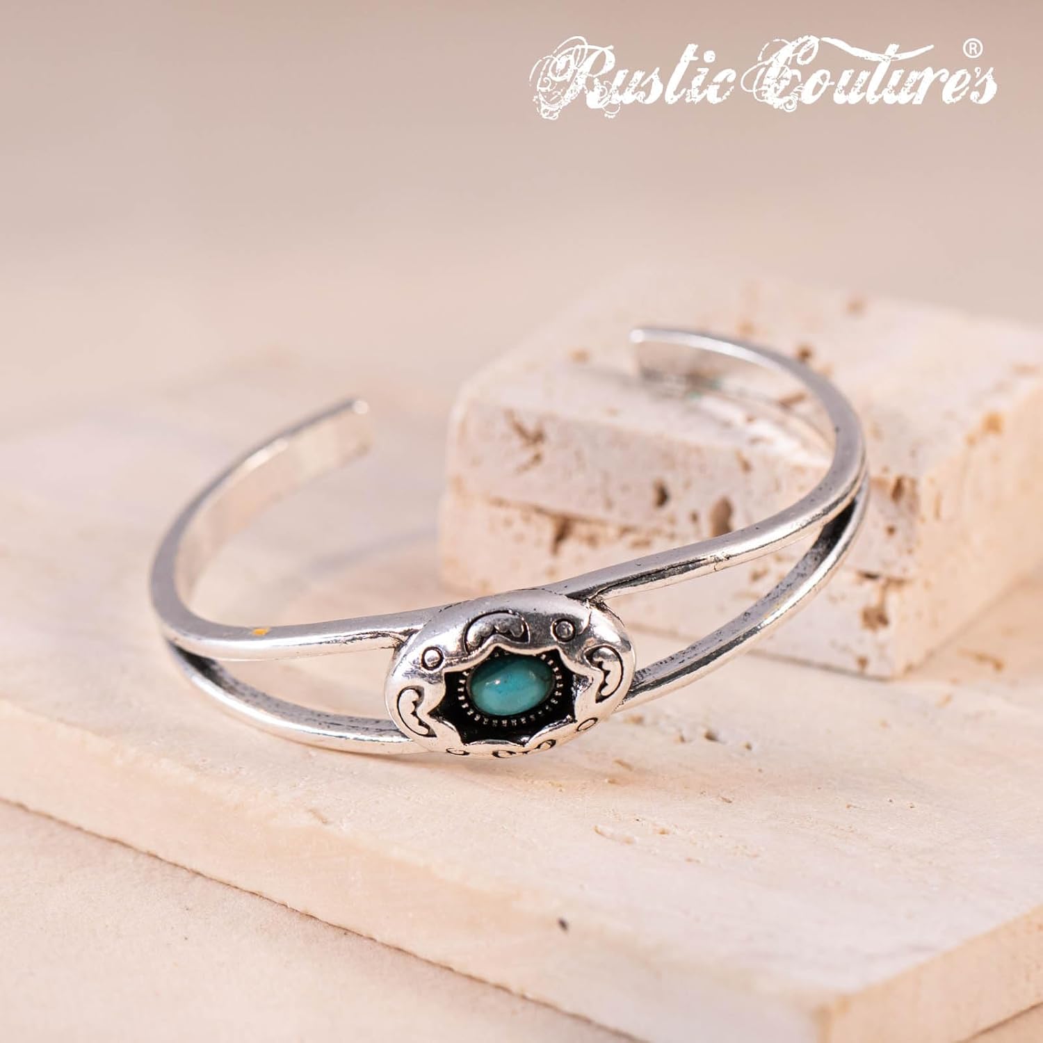 Montana West Rustic Couture's Bohemian Turquoise Cuff Bangle Bracelets for Women Cowgirl - Image 6