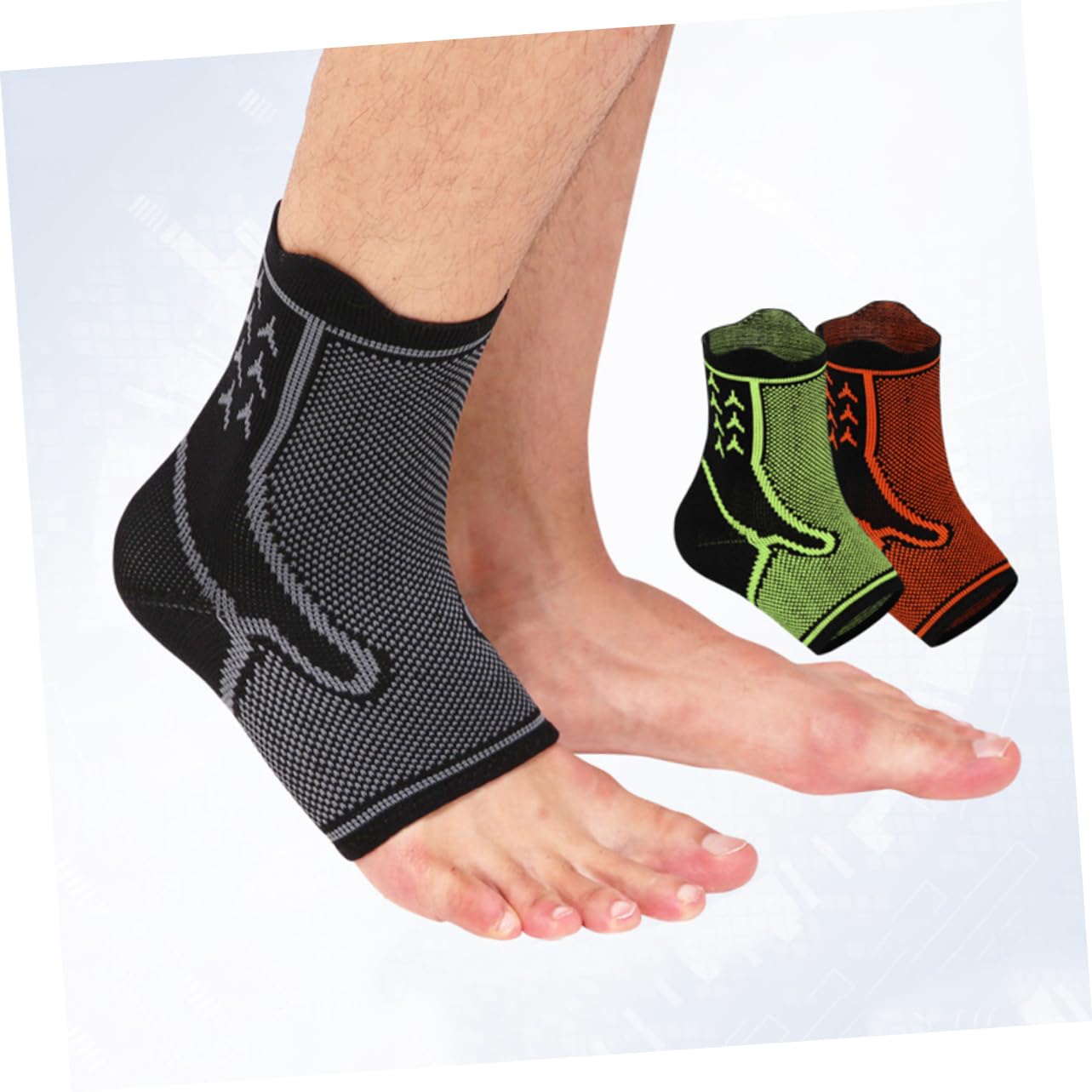 FOMIYES 1Pc Ankle Support Brace Compression Sleeve Wrap for Sports Relief Foot Protection Accessories Black and Fits Shoe