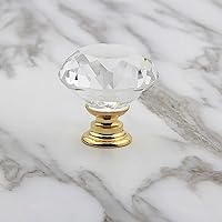 Vista 10 de 8 piezas de tiradores de gabinete de cristal rosa, perillas de vidrio de diamante de 30 mm, asas decorativas de gabinete de cocina para cajones