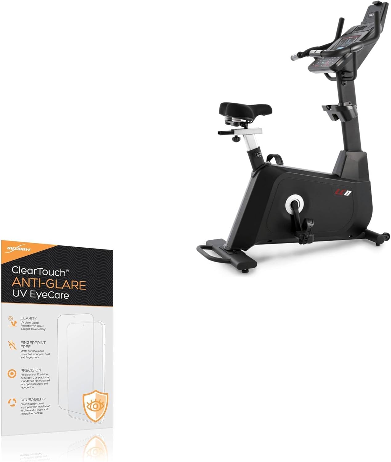 BoxWave Screen Protector Compatible With SOLE LCB Exercise Bike – ClearTouch Anti-Glare Anti-UV EyeCare (2-Pack), Filters out Harmful Blue Light Reduce Fatigue