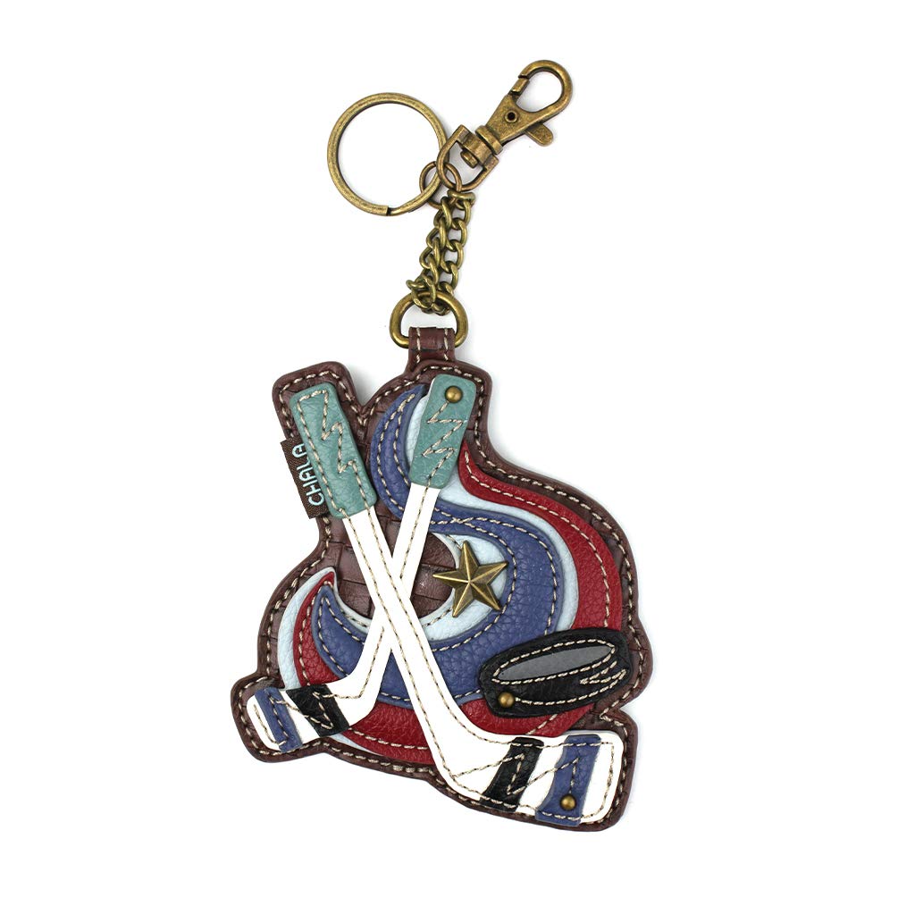 CHALA Women's Decorative Key Fob/Coin Purse Accessory (Hockey)