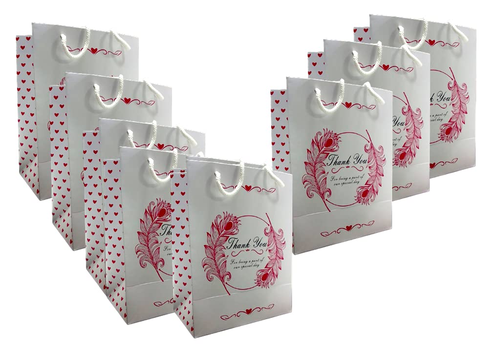 SV Traders Paper Bags With Thank You Message Pack Of 20 Pcs(9x7x4 Inches)-Party Favor Goodie Candy Gift Craft Paper Bags With Handles For Birthday, Wedding, Party And Other Festivals (B0C6N986DQ) Amazon Price History, Amazon Price Tracker