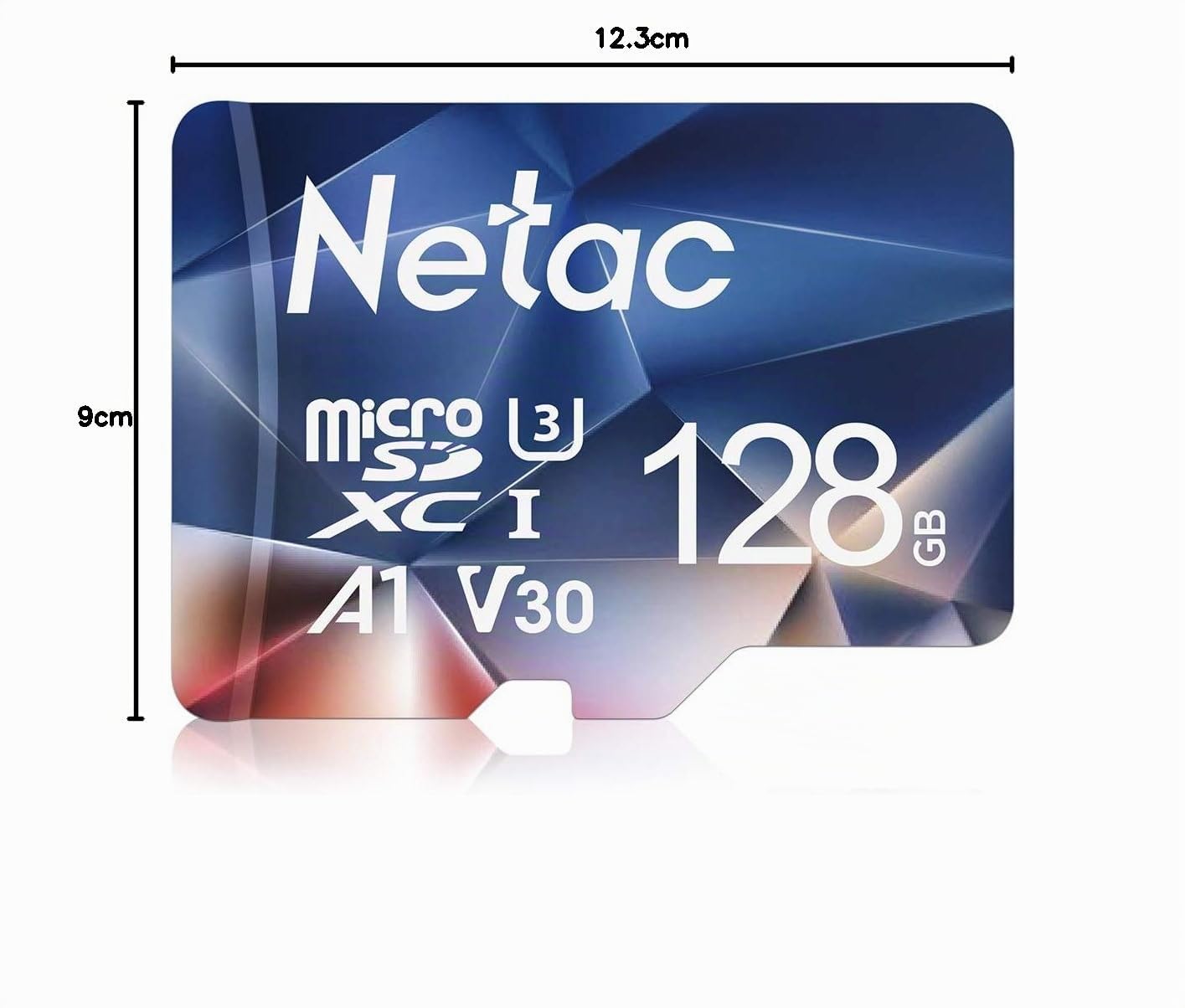 Netac 128 GB Tarjeta Micro SD MicroSDXC, Tarjeta MicroSDXC, A1, U3, C10, V30, UHS-I, hasta 100 MB/s de Lectura para Teléfono, Videocámara, Nintendo Switch, Teléfono Inteligente, Tableta