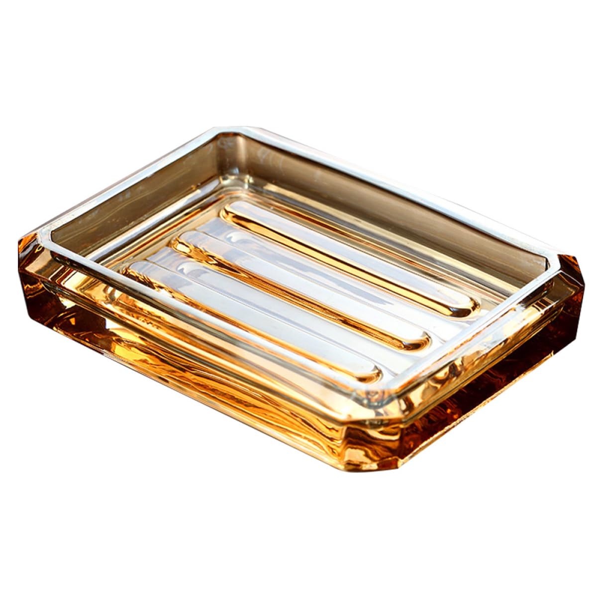 SOIMISS Decorative Soap Holder Household Soap Box Glass Wear-Resistant Reliable Creative Appearance Home Housewarming