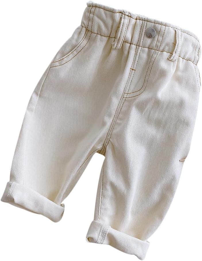 Jeggings for Boys and Girls, Baby Girl Boy Jeans Denim Pants High Waisted Harem Pants