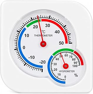 Household Thermometer & Hygrometer - Dual-Use Desktop Gourd-Shaped Indoor Thermometer, Hanging & Wall-Mounted Temperature Humidity Meter