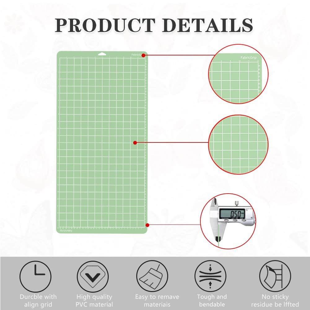 Cutting Mat for 12x24 inch Cutting Mats Set Adhesive Sticky for Maker/Explore One/Air/Air 2 with Scraper(6PCS)