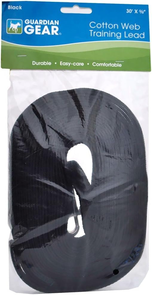 Cotton Web Training Lead 30 Ft Black