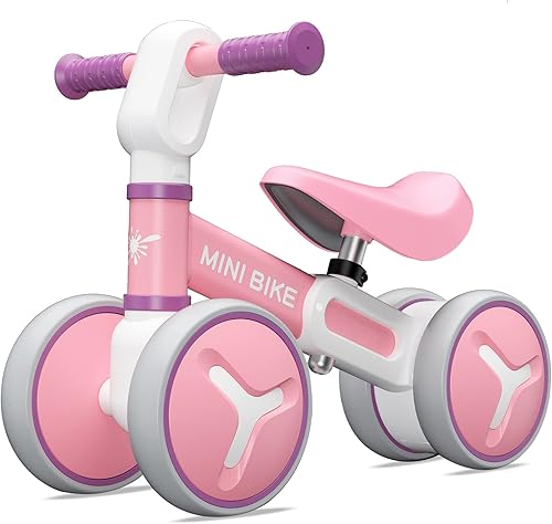 Miniatura 9 de Bicicleta de equilibrio para bebés de 1 año de edad, juguetes de equitación de 12 a 36 meses, bicicleta para niños pequeños con asiento ajustable,