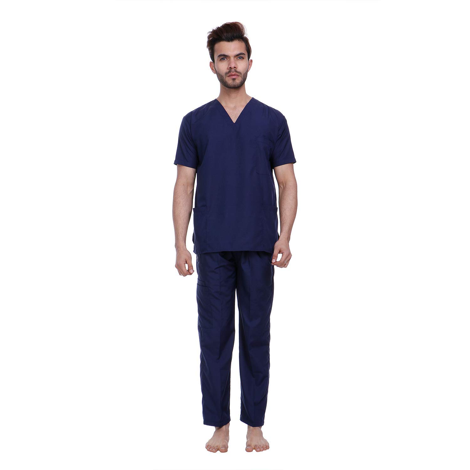 PROLIFE Unisex SCRUB SUIT - Ideal for Doctors, Nurses, Dentists and Healthcare Professional (M, NAVY BLUE) (B091ZCVQ6B) Amazon Price History, Amazon Price Tracker