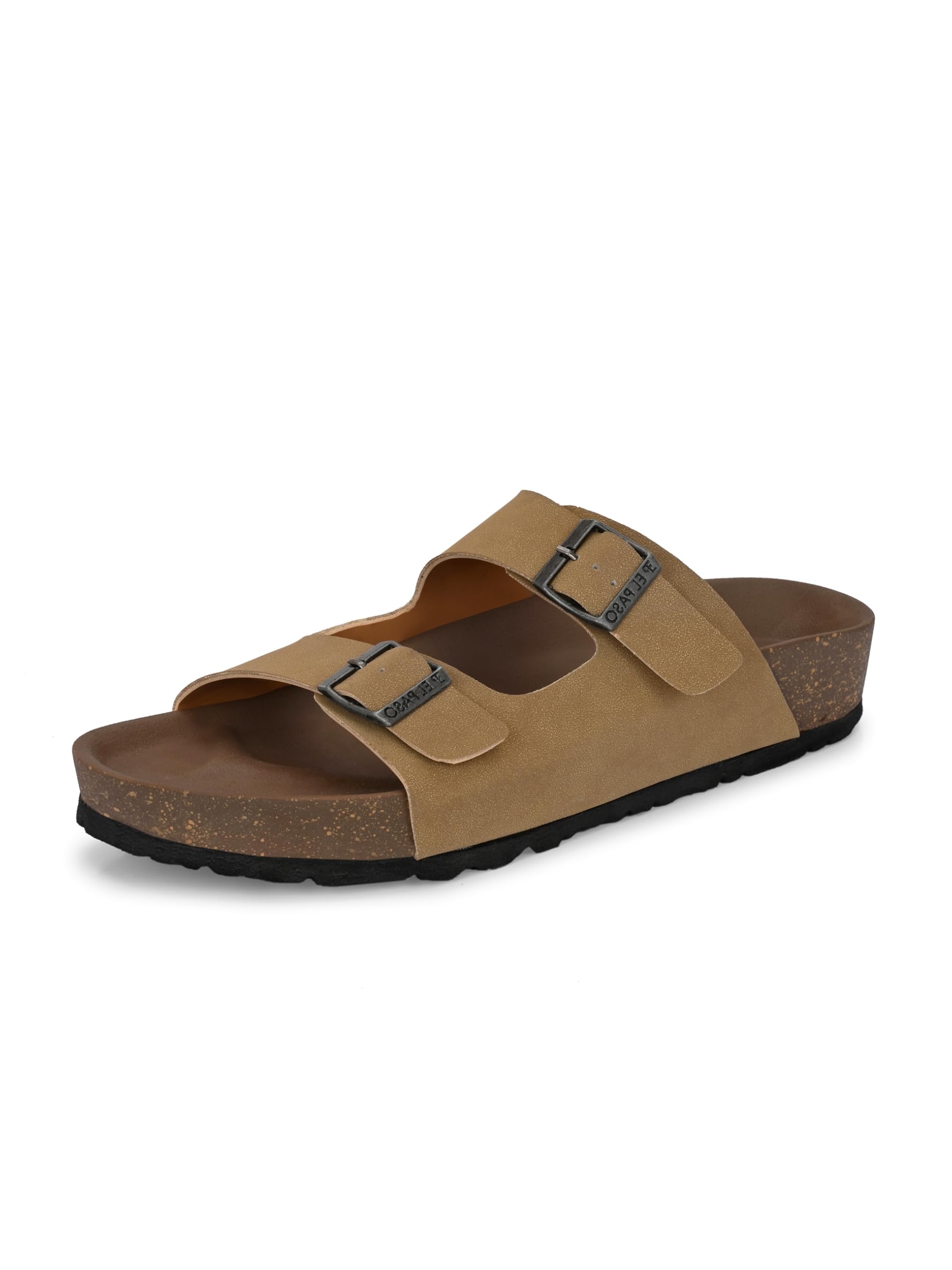 EL PASO Camel Leather Slip on Cork Sole Sandal Slippers for Men - 7 UK (B0D92NWJ9J) Amazon Price History, Amazon Price Tracker