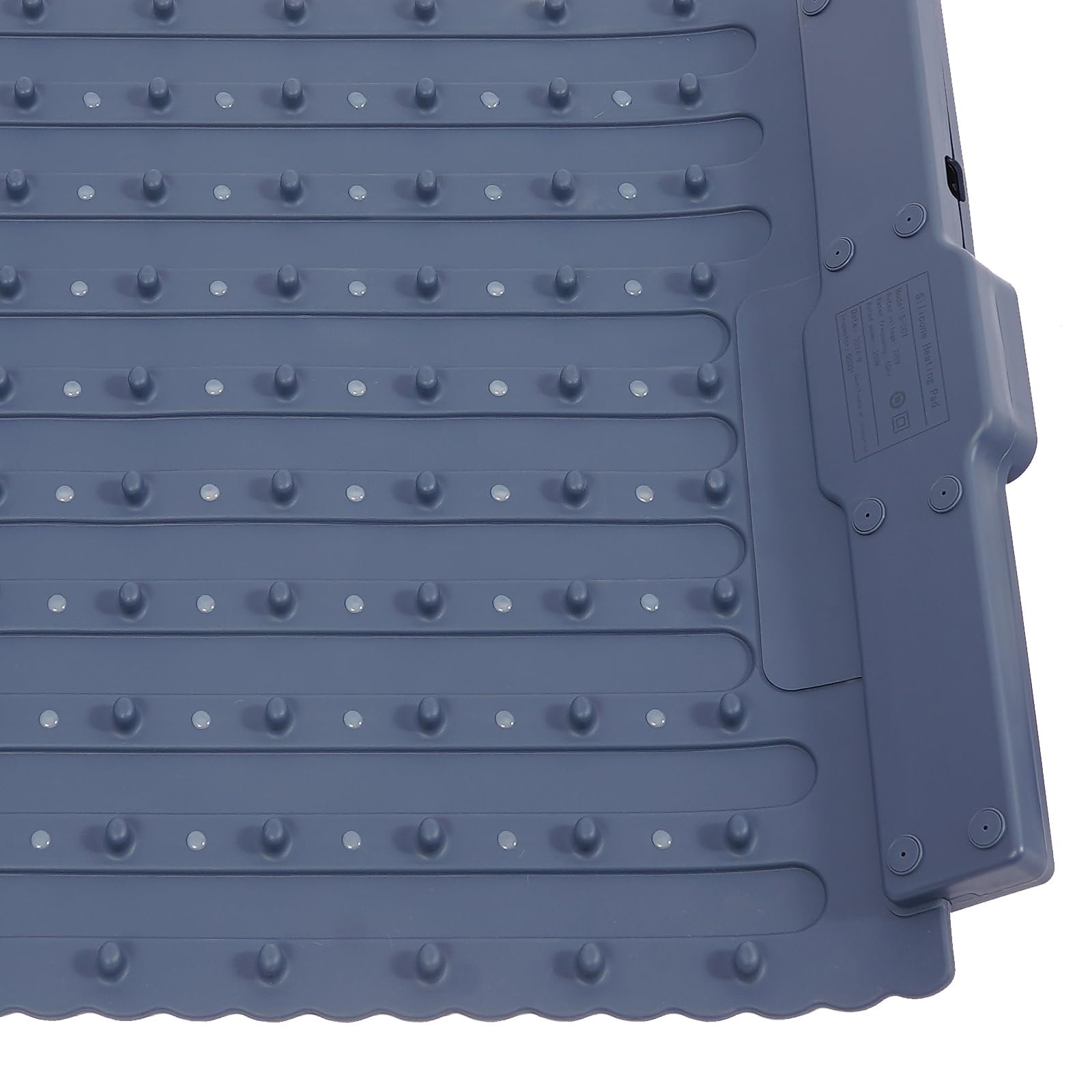 WooDerson Piastra riscaldante per alimenti, cuscino elettrico portatile per alimenti, tappetino termico elettrico con 5 impostazioni di temperatura, per buffet party, famiglia, 65 x 39 x 2,1 cm (blu)