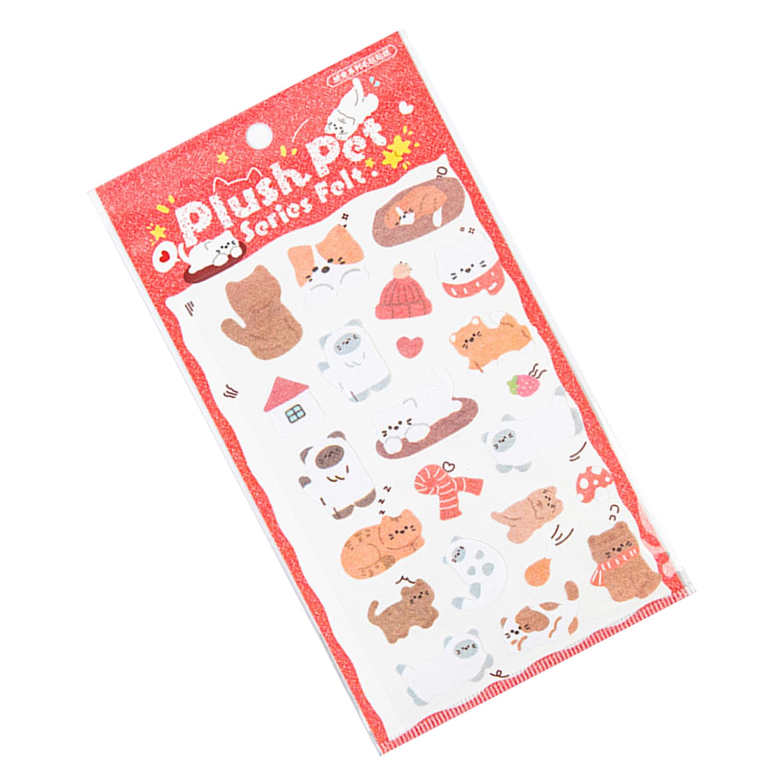 Sticker Booklet, Artistic Decorative Sticker for Scrapbooking, Journaling, Art Craft, Album, Bullets Journaling, Journal Felt Adhesive Stickers