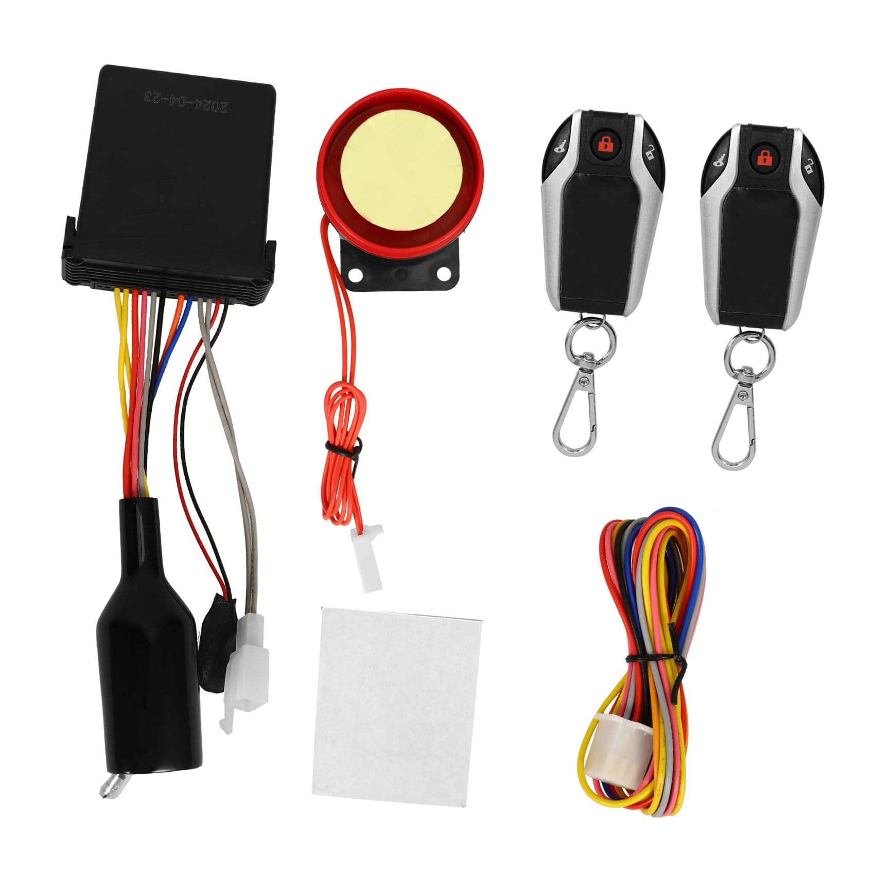 Zerodeko Kit Antifurto Moto Bloccaggio Automatico e Sblocco, Dispositivo Antifurto Professionale Resistente alle Intemperie Telecomando e Avviamento Remoto in Plastica