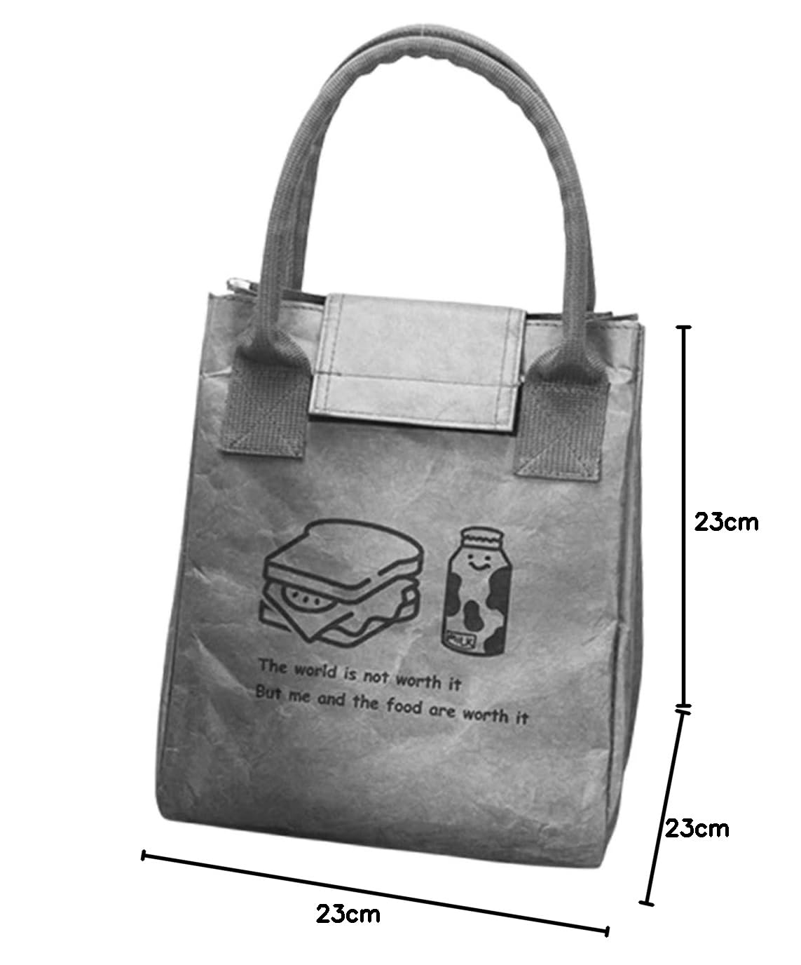 MAGICLULU 3piezas Bolsa De Almuerzo De Kraft Aislante Portátil y Resistente Para Picnic y Comidas Térmicas Para Adultos