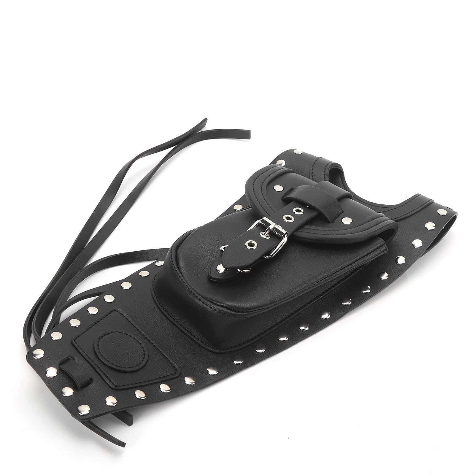 Borsa per Serbatoio Carburante per Moto Copertura per Serbatoio per Gas Copertura per Borsa in Pelle Artificiale Nera con Custodia Adatta per XLX1000 XL1200X XLH883,Borsa da serbatoio per olio