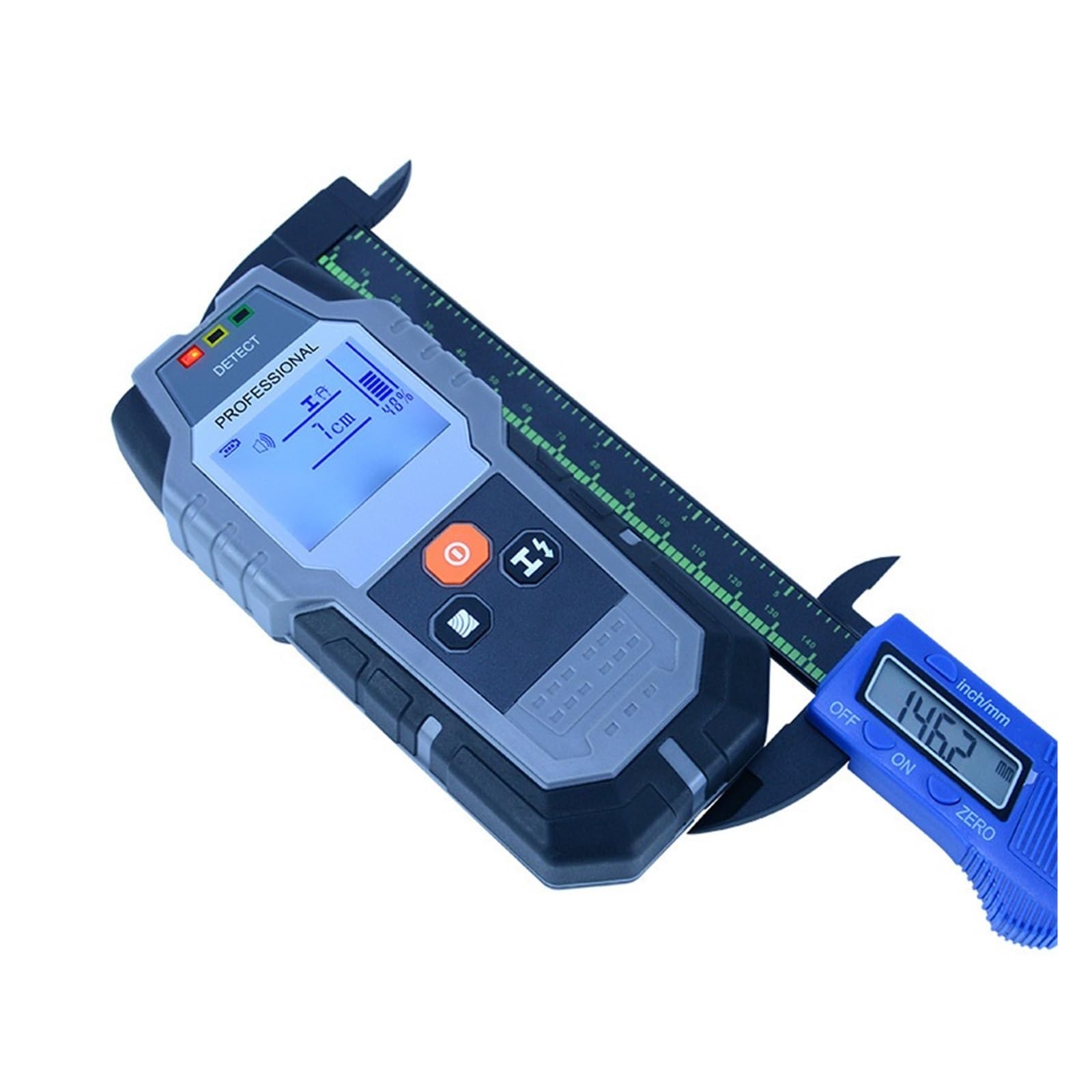 Skaner Ścienny 120mm Do Drewna/metalu/przewodów Pod Napięciem/rura Miedziana Detektor W Ścianie Czujnik Kołka Podświetlenie LCD Dokładnie Szybko Lokalizuje