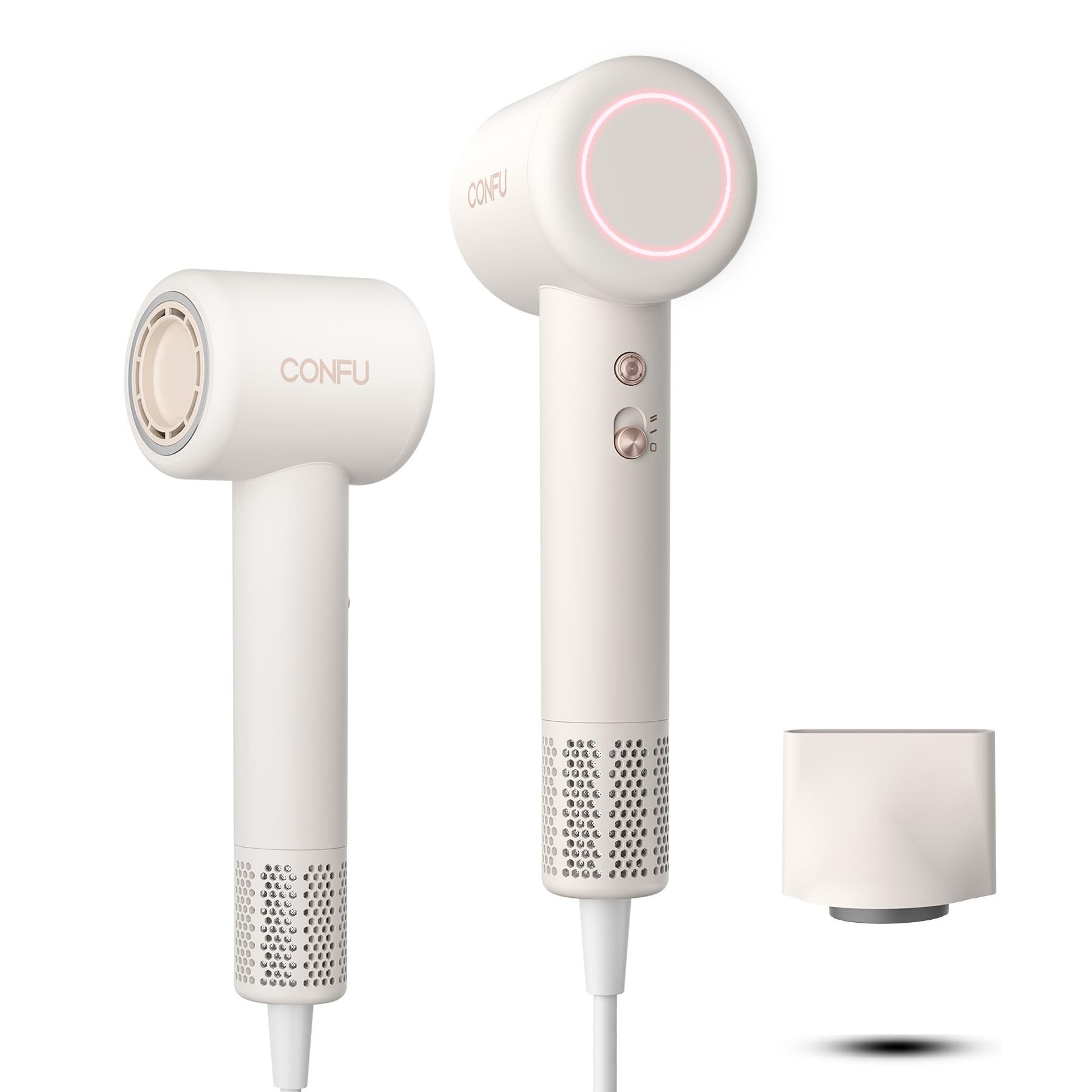 CONFU ドライヤー 大風量 高速ヘアドライヤー 速乾 1200W 軽量？美髪 2億イオンヘアケアと強力高速モーターなコンパクト 低騒音 家庭用/ Amazon | CONFU ドライヤー 大風量 高速ヘアドライヤー 速乾 1200W