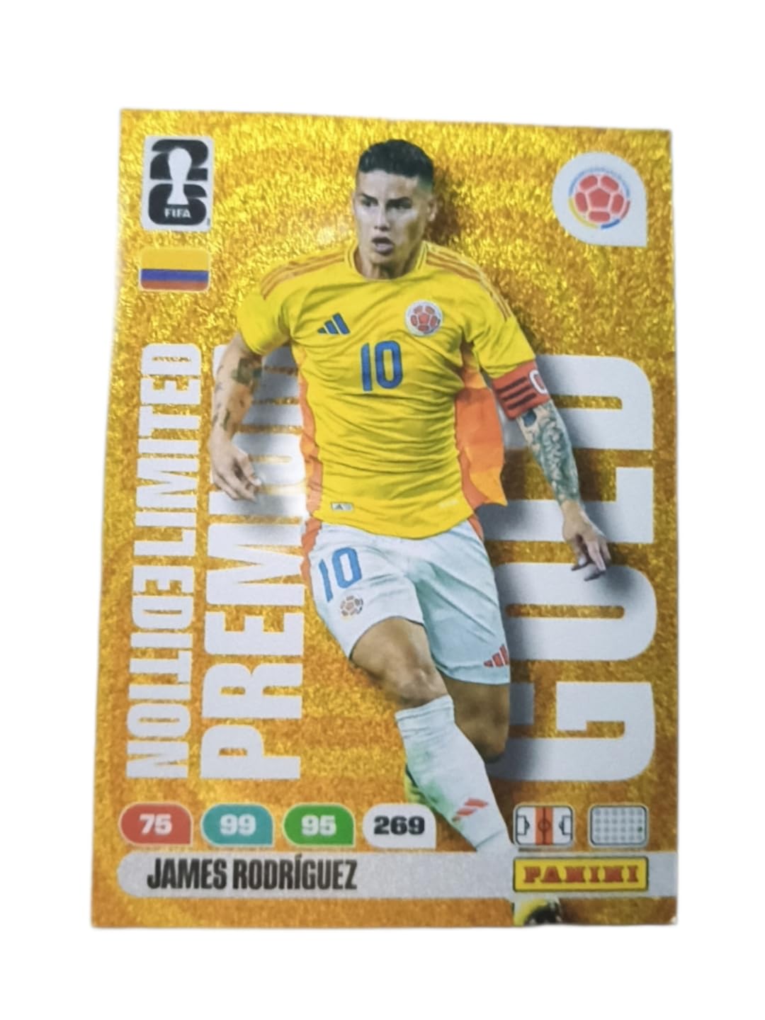 James Rodriguez, FIFA World Cup 2026, Adrenalyn XL™, Premium Gold