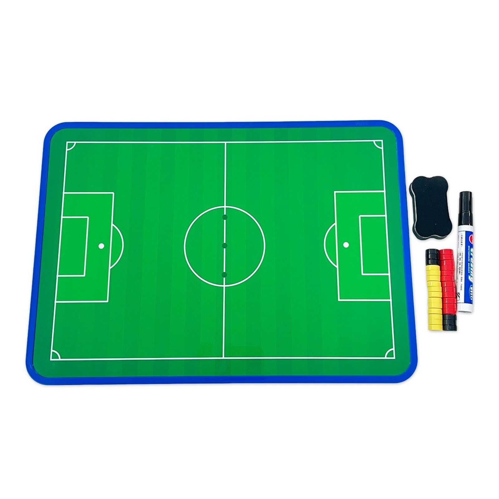 Lavagna Tattica Magnetica Calcio, Lavagna Tattica per Allenatori di Calcio, con Penna e Pezzi Degli Scacchi Magnetici, per L'allenamento