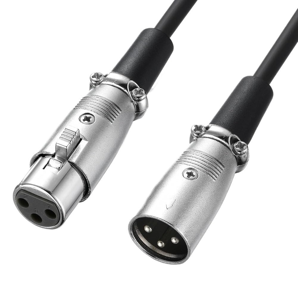 Câble XLR mâle vers femelle M/F pour mixeur de microphone en cuivre OFC 1 m, 1,8 m, 300 cm, 5 m, 10 m, 15 m, 20 m (300 cm)