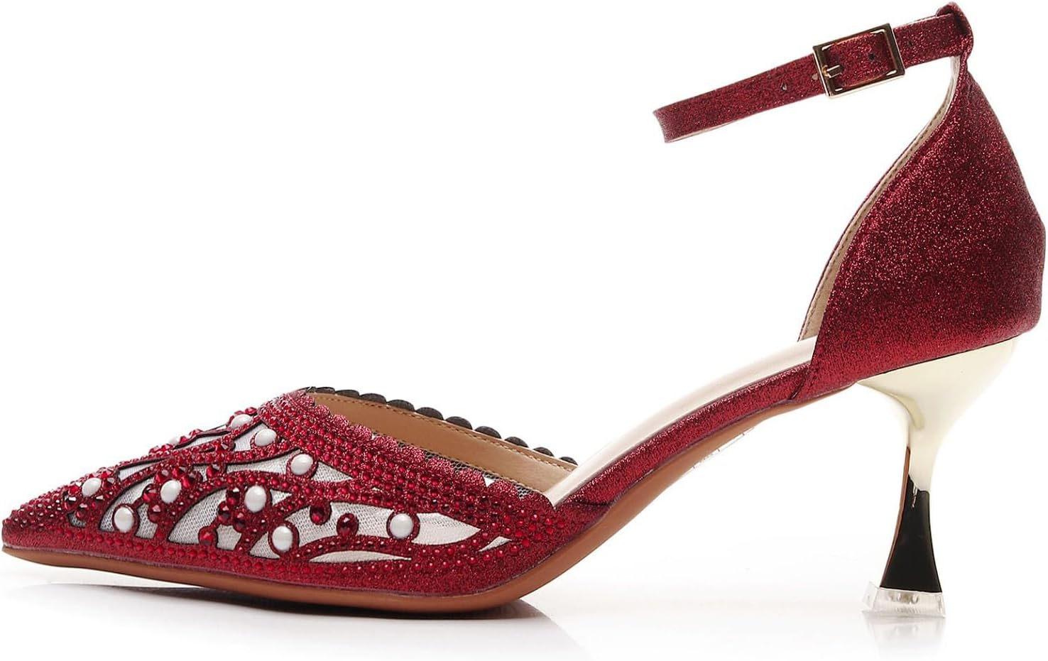 VenusCelia Women's Shining Lady Slingback Pump Shoe - Image 2