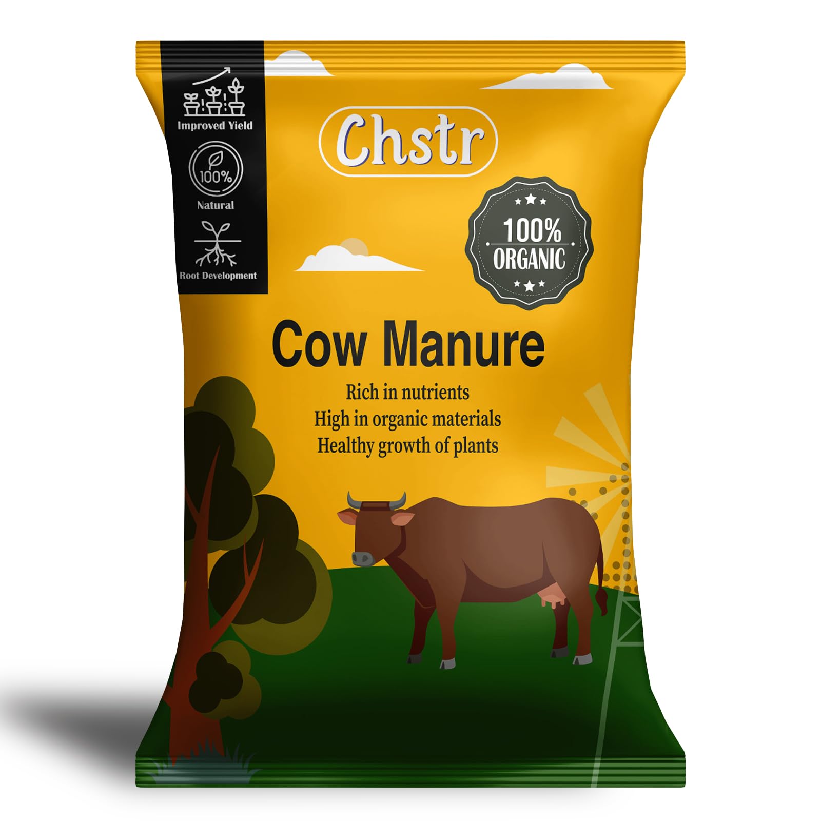 Chstr Natural And Organic Cow Dung Manure Powder For Plants 20Kg | Fertilizers For Plants & Home Gardening | Compost For Plants Home Garden | Plant Growth Supplement 20Kg (B0CBSBBGZC) Amazon Price History, Amazon Price Tracker